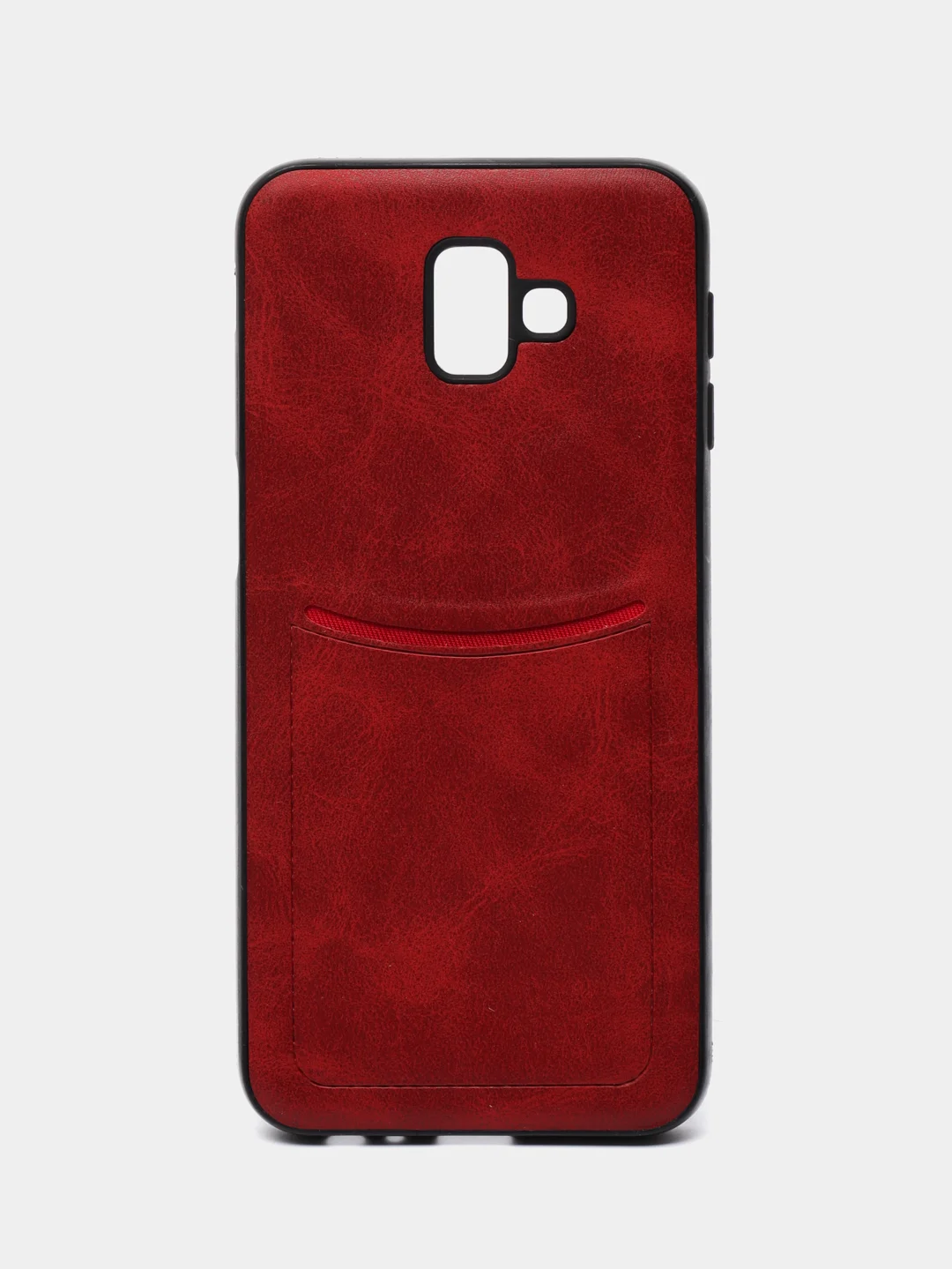 Алый чехол с визитницей, карманом Samsung J2 Core/J2 2018/J4 2018/J4 Core/J6 2018/J6 Plus/J8/A6