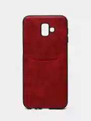 Алый чехол с визитницей, карманом Samsung J2 Core/J2 2018/J4 2018/J4 Core/J6 2018/J6 Plus/J8/A6