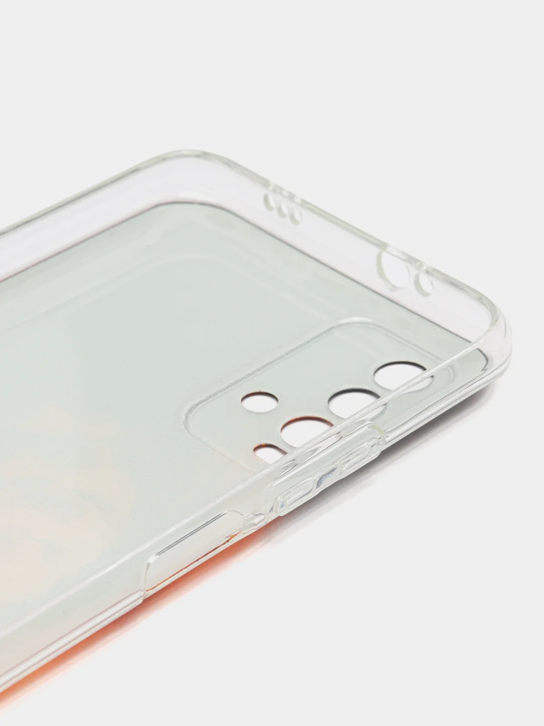 Светло-бежевый силиконовый чехол на Xiaomi Redmi 9T / Редми 9Т прозрачный, с рисунком, защита камеры