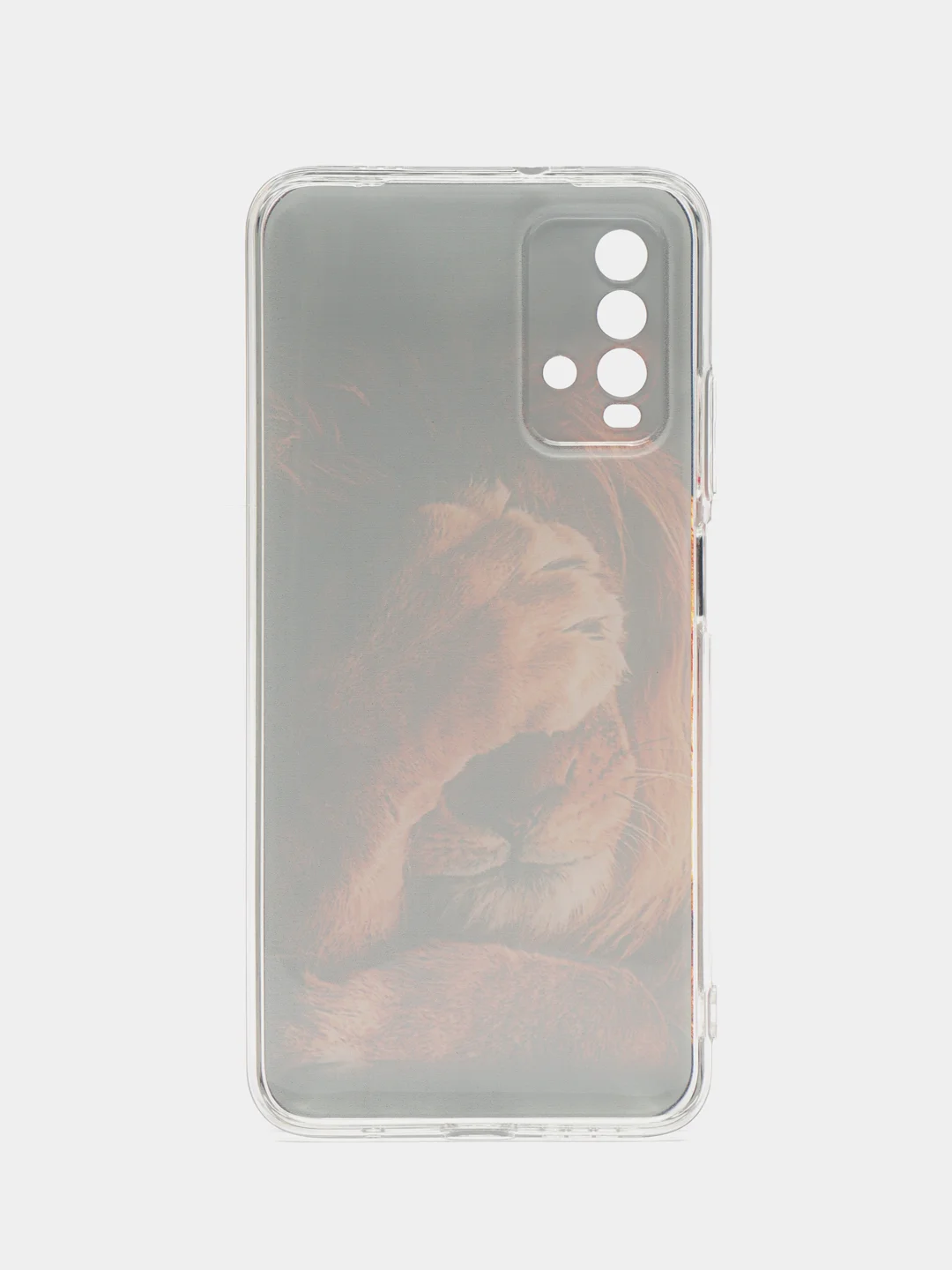 Светло-бежевый силиконовый чехол на Xiaomi Redmi 9T / Редми 9Т прозрачный, с рисунком, защита камеры