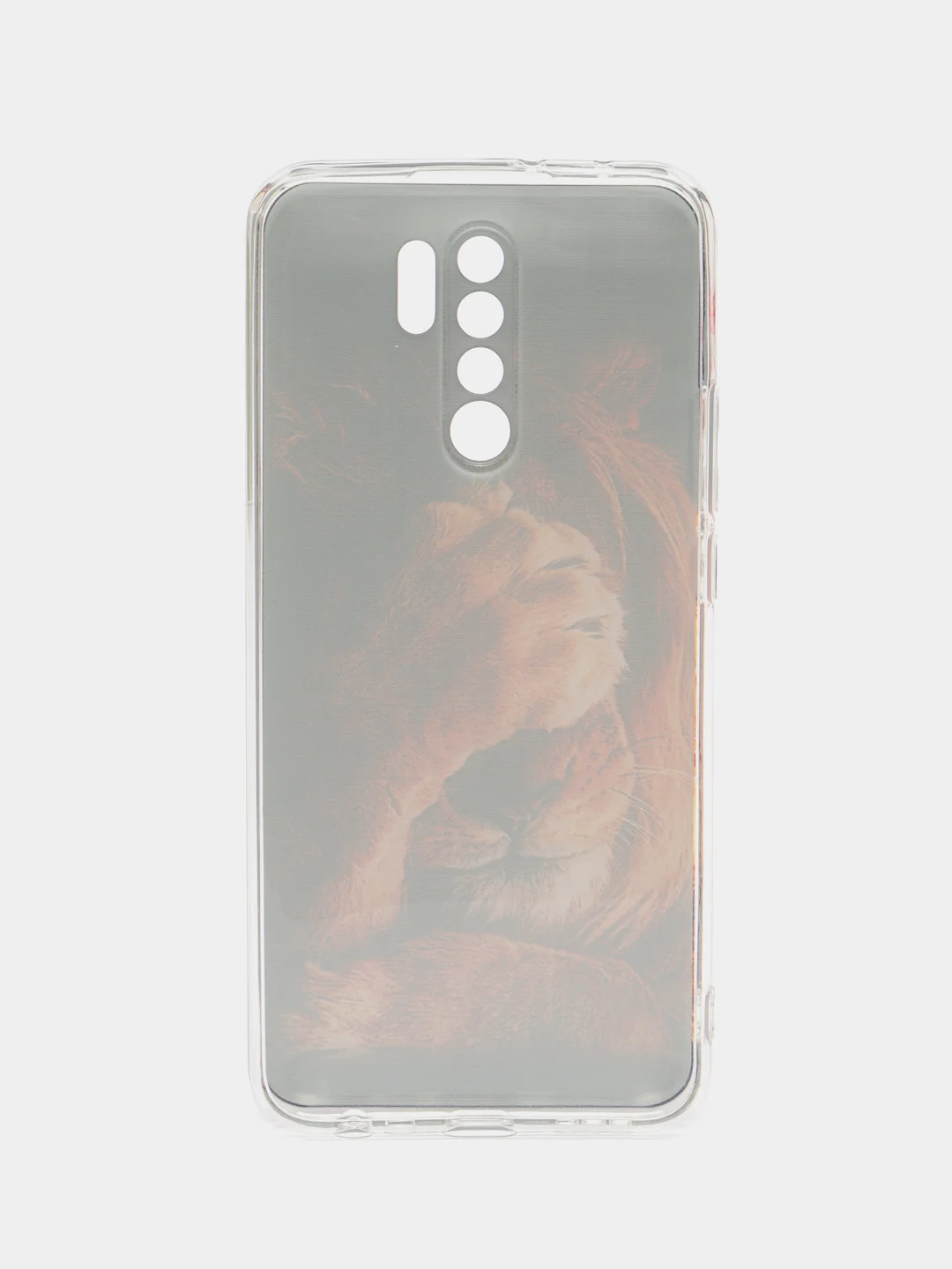 Светло-бежевый силиконовый чехол на Xiaomi Redmi 9 / Сяоми Редми 9 прозрачный, с рисунком, защита камеры