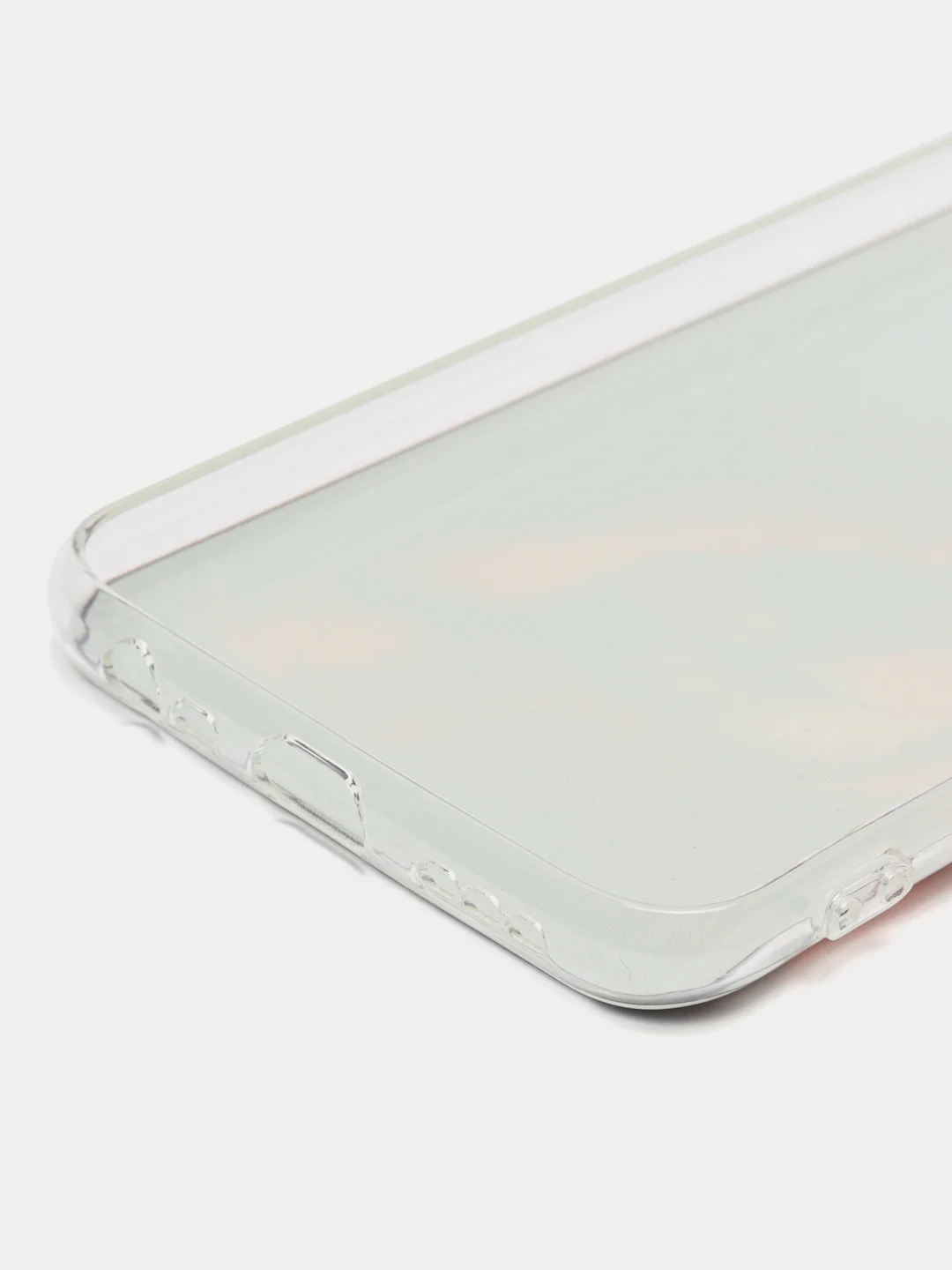 Светло-бежевый силиконовый чехол на Xiaomi Redmi 9 / Сяоми Редми 9 прозрачный, с рисунком, защита камеры
