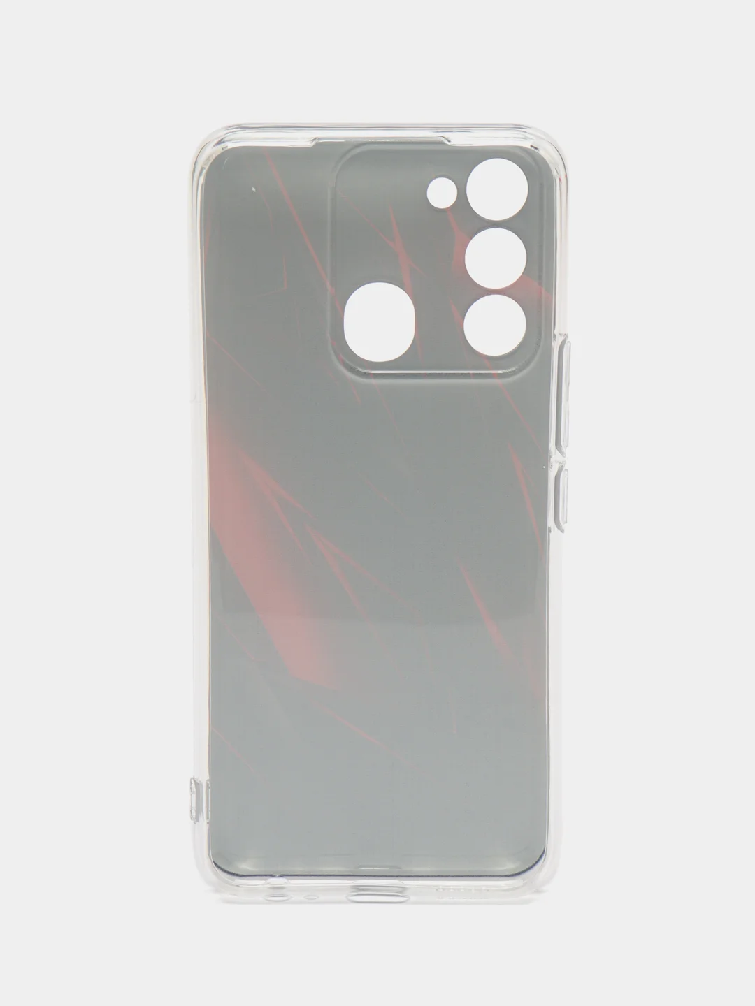 Красный чехол на Tecno Spark Go 2022/8C/9 / Текно Спарк Гоу 2022/8С/9 прозрачный, с рисунком