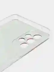 Красный чехол на Samsung Galaxy A53 5G / Галакси А53 5G прозрачный, с рисунком, защита камеры