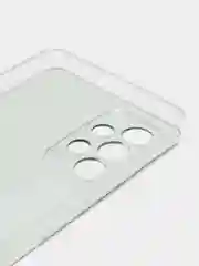 Приглушённый хаки чехол на Samsung Galaxy A53 5G / Галакси А53 5G прозрачный, с рисунком, защита камеры
