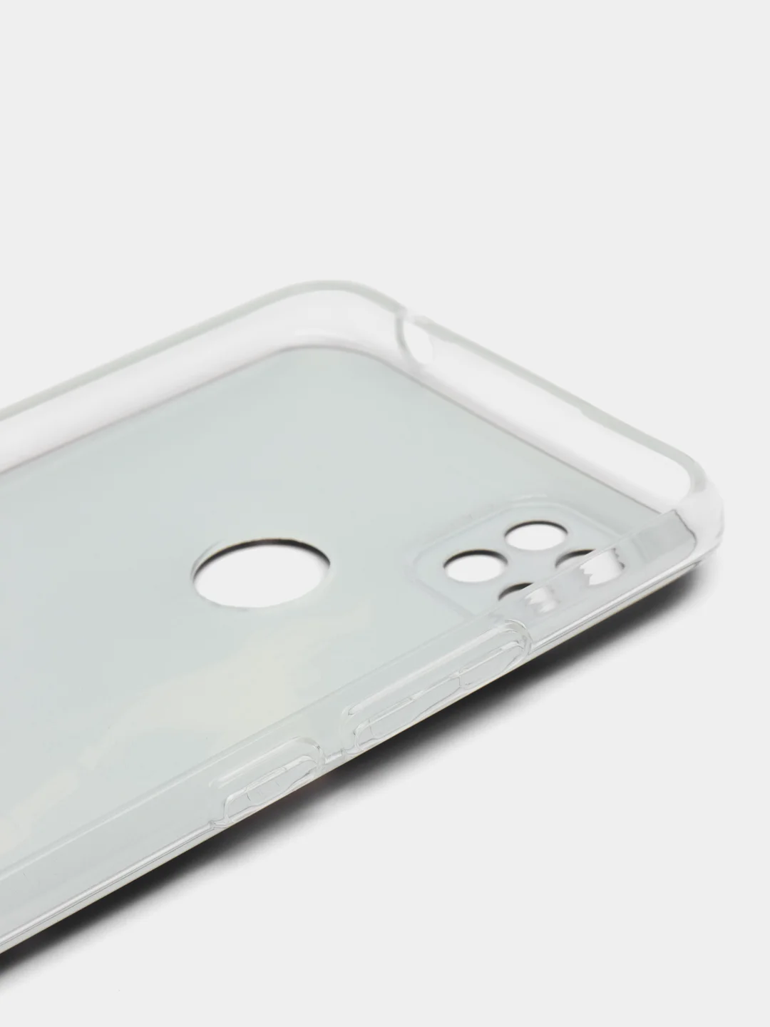 Тёмно-бирюзовый силиконовый чехол на Xiaomi Redmi 9C / Сяоми Редми 9С прозрачный с рисунком, защита камеры