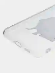 Бежевый чехол на Samsung Galaxy A53 5G / Галакси А53 5G прозрачный, с рисунком, защита камеры