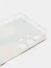 Кораллово-розовый силиконовый чехол на Samsung Galaxy A13 4G / Самсунг А13 4G прозрачный, с рисунком