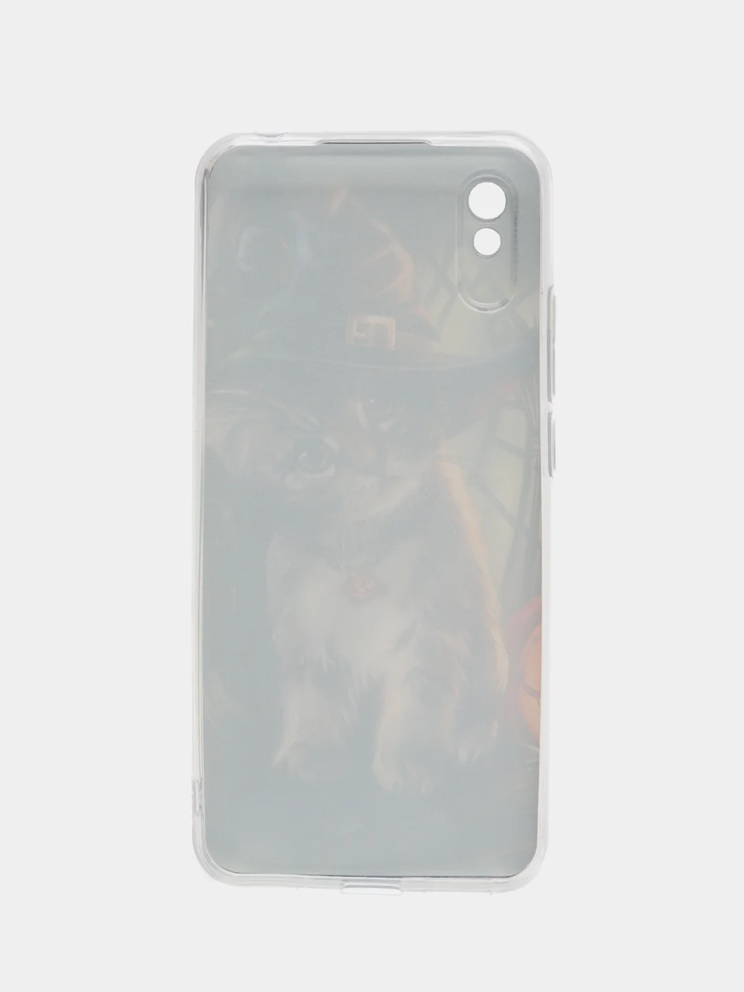 Тёмно-бордовый силиконовый чехол на Xiaomi Redmi 9A / Сяоми Редми 9А прозрачный с рисунком, защита камеры
