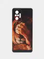 Светло-бежевый чехол на Xiaomi Redmi Note 10 Pro / Сяоми Редми Нот 10 Про прозрачный, с рисунком
