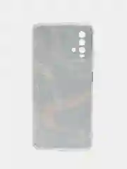 Коричневый силиконовый чехол на Xiaomi Redmi 9T / Редми 9Т прозрачный, с рисунком, защита камеры