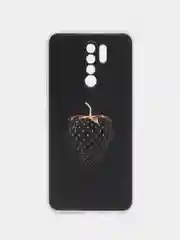 Разноцветный силиконовый чехол на Xiaomi Redmi 9 / Сяоми Редми 9 прозрачный, с рисунком, защита камеры