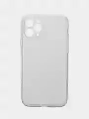 Чехол прозрачный плотный силиконовый с защитой камеры для iPhone (айфон)