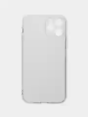 Чехол прозрачный плотный силиконовый с защитой камеры для iPhone (айфон)