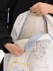 Голубой школьный рюкзак для девочки с рисунком