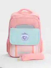 Бирюзовый школьный рюкзак с пеналом