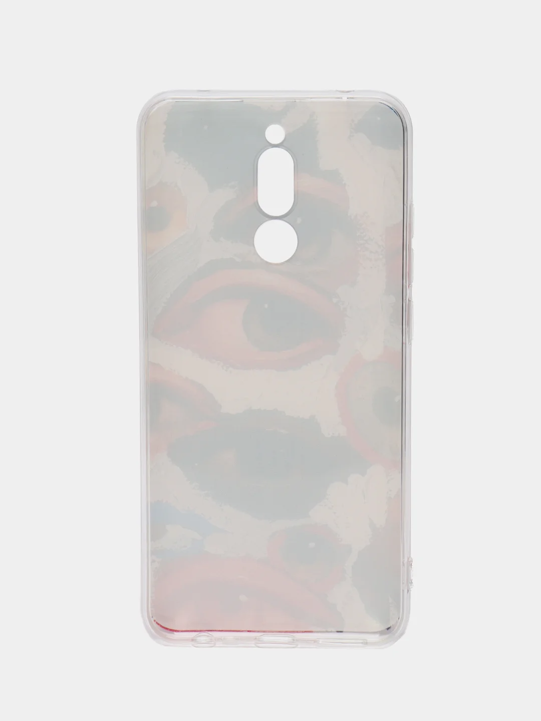 Кремовый силиконовый чехол на Xiaomi Redmi 8 / Сяоми Редми 8 прозрачный, с рисунком, защита камеры