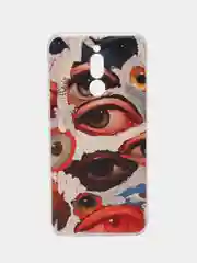 Кремовый силиконовый чехол на Xiaomi Redmi 8 / Сяоми Редми 8 прозрачный, с рисунком, защита камеры