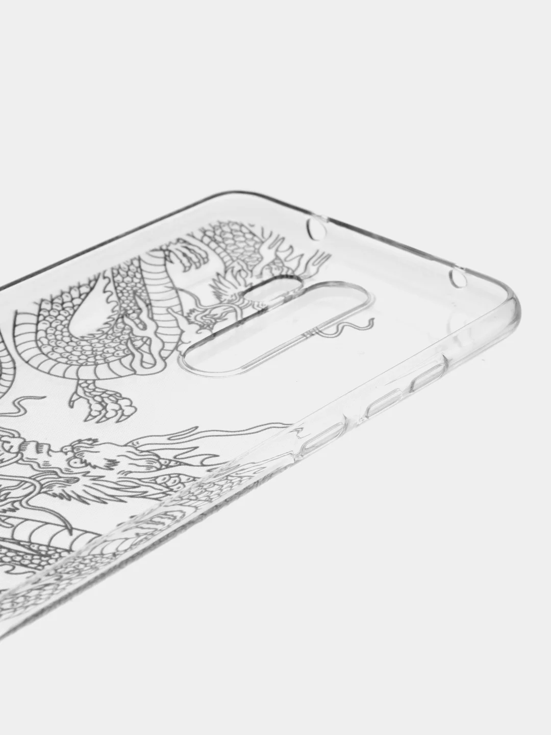 Пудровый силиконовый чехол на Xiaomi Redmi Note 8 Pro / Сяоми Редми Нот 8 Про прозрачный с рисунком