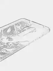 Пудровый силиконовый чехол на Xiaomi Redmi Note 8 Pro / Сяоми Редми Нот 8 Про прозрачный с рисунком