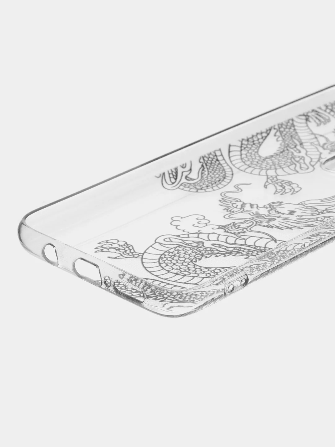 Пудровый силиконовый чехол на Xiaomi Redmi Note 8 Pro / Сяоми Редми Нот 8 Про прозрачный с рисунком