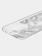 Пудровый силиконовый чехол на Xiaomi Redmi Note 8 Pro / Сяоми Редми Нот 8 Про прозрачный с рисунком