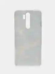 Коричневый силиконовый чехол на Xiaomi Redmi Note 8 Pro / Сяоми Редми Нот 8 Про прозрачный с рисунком