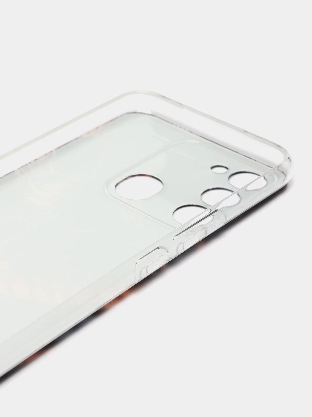 Коричневый чехол на Tecno Spark Go 2022/8C/9 / Текно Спарк Гоу 2022/8С/9 прозрачный, с рисунком