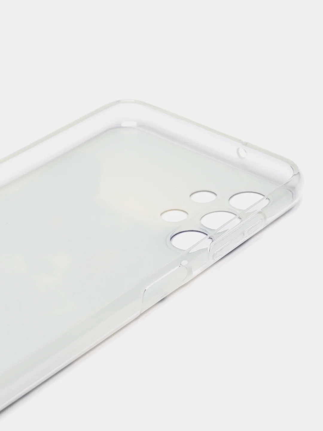 Синий меланж силиконовый чехол на Samsung Galaxy A13 4G / Самсунг А13 4G прозрачный, с рисунком