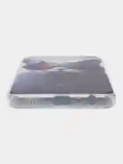 Синий меланж силиконовый чехол на Samsung Galaxy A13 4G / Самсунг А13 4G прозрачный, с рисунком