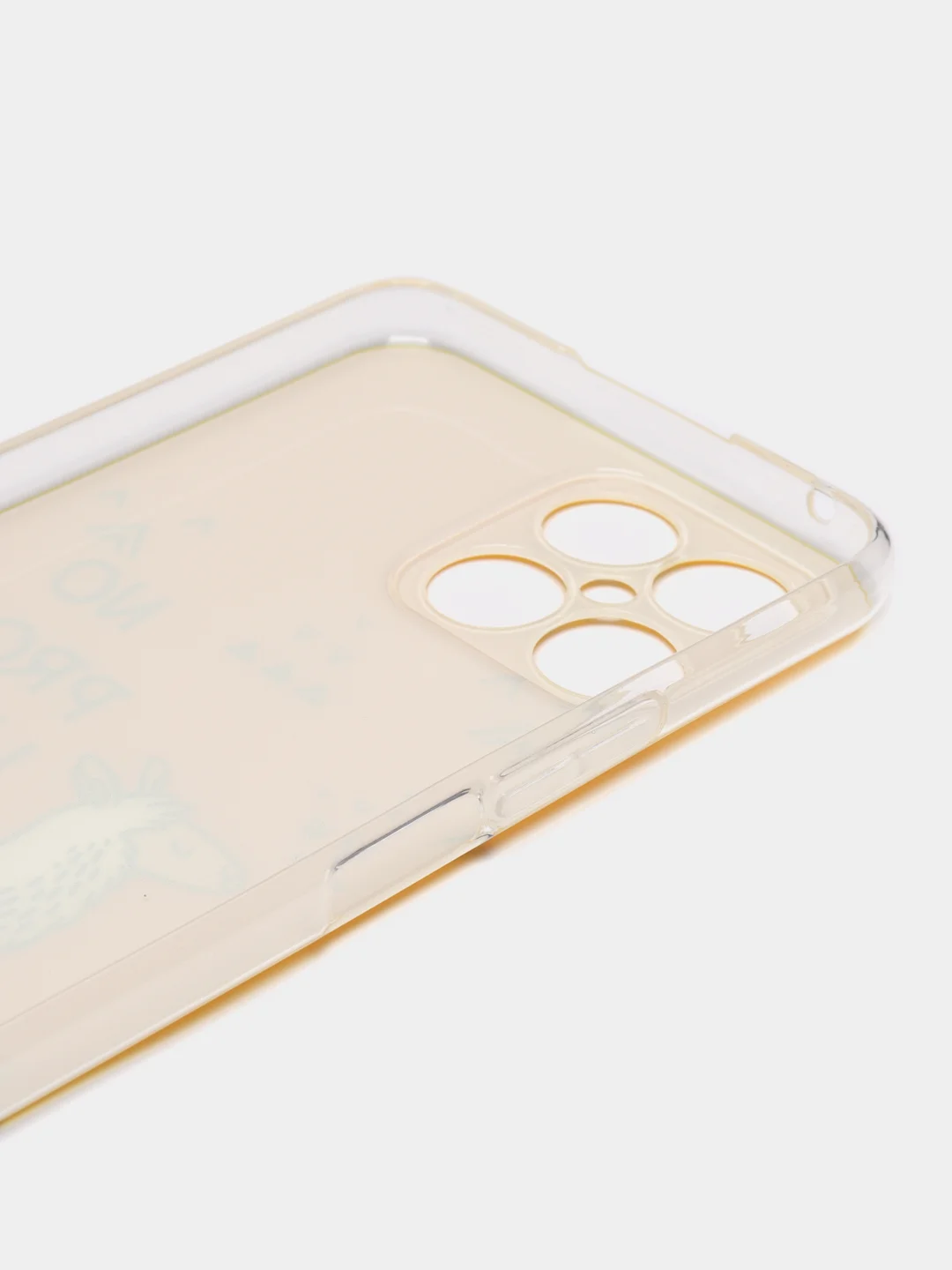 Горчичный силиконовый чехол на Honor X8 / Хонор Х8 прозрачный, с рисунком, защита камеры