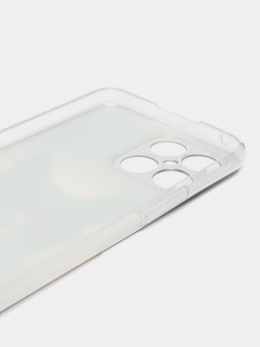Синий меланж силиконовый чехол на Honor X8 / Хонор Х8 прозрачный, с рисунком, защита камеры
