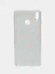 Светло-оранжевый силиконовый чехол на Honor 8X / Хонор 8Х прозрачный, с рисунком, защита камеры