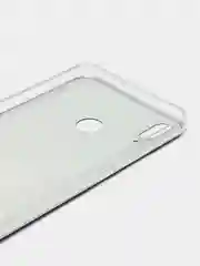 Серый меланж силиконовый чехол на Honor 8X / Хонор 8Х прозрачный, с рисунком, защита камеры
