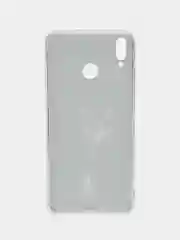 Серый меланж силиконовый чехол на Honor 8X / Хонор 8Х прозрачный, с рисунком, защита камеры