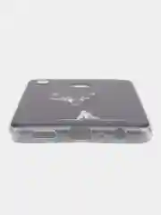 Серый меланж силиконовый чехол на Honor 8X / Хонор 8Х прозрачный, с рисунком, защита камеры