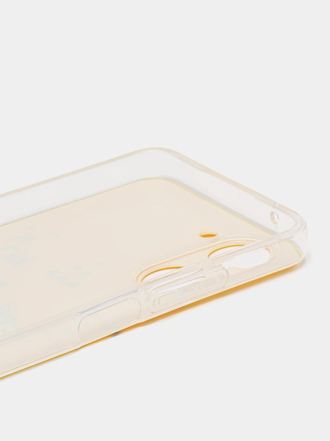 Горчичный силиконовый чехол на Realme 10 4G / Реалми 10 4G прозрачный, с рисунком, защита камеры