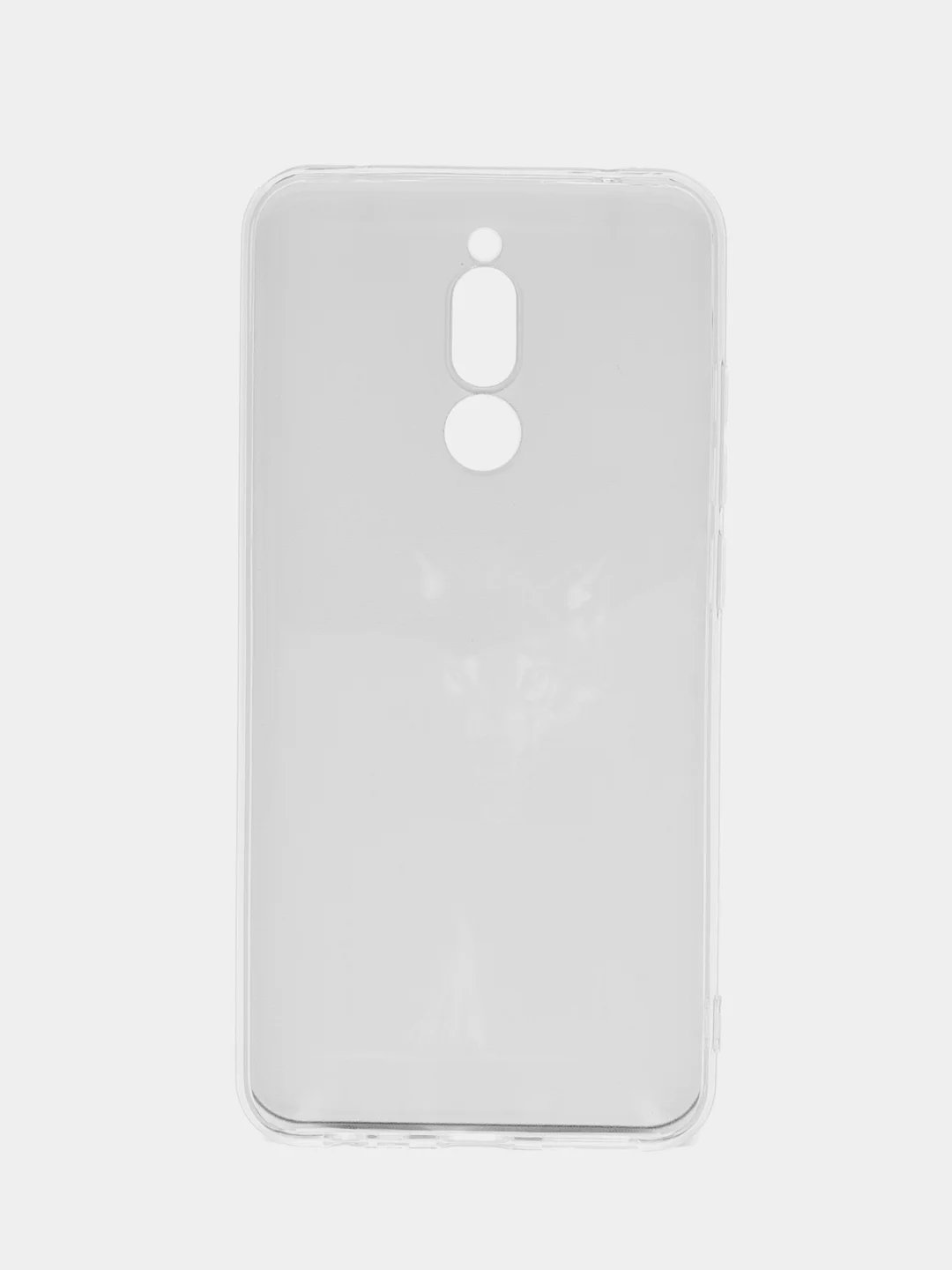 Серый меланж силиконовый чехол на Xiaomi Redmi 8 / Сяоми Редми 8 прозрачный, с рисунком, защита камеры