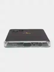 Пурпурный силиконовый чехол на Samsung Galaxy A32 / Самсунг А32 прозрачный с рисунком, защита камеры