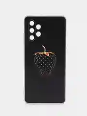 Разноцветный силиконовый чехол на Samsung Galaxy A32 / Самсунг А32 прозрачный с рисунком, защита камеры