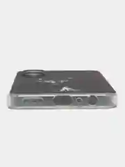 Серый меланж силиконовый чехол на Realme 10 4G / Реалми 10 4G прозрачный, с рисунком, защита камеры