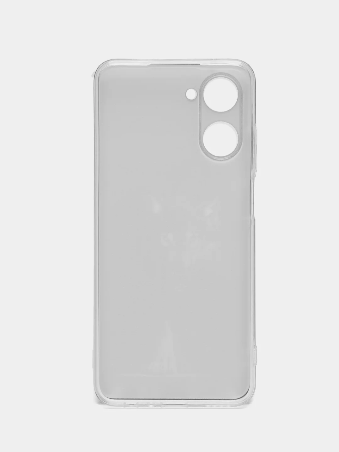 Серый меланж силиконовый чехол на Realme 10 4G / Реалми 10 4G прозрачный, с рисунком, защита камеры