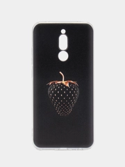 Силиконовый чехол на Xiaomi Redmi 8 / Сяоми Редми 8 прозрачный, с рисунком, защита камеры
