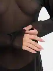 Белый платье в сетку