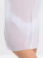 Белый платье в сетку