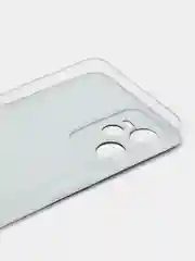 Серый меланж силиконовый чехол на Realme C35 / Реалми С35 прозрачный, с рисунком, защита камеры