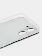 Красный силиконовый чехол на Realme 10 4G / Реалми 10 4G прозрачный, с рисунком, защита камеры
