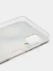 Кораллово-розовый чехол на Samsung Galaxy A12/M12 / Самсунг А12/М12 прозрачный, с рисунком, защита камеры