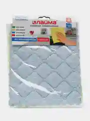 Салфетка для уборки из микрофибры губчатой, тряпка для кухни, пола 3 штуки, Лайма, 606657
