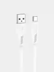 Белый кабель зарядный, BOROFONE BX85, Type-C, Micro-USB, Lightning, PD, для iPhone и Android